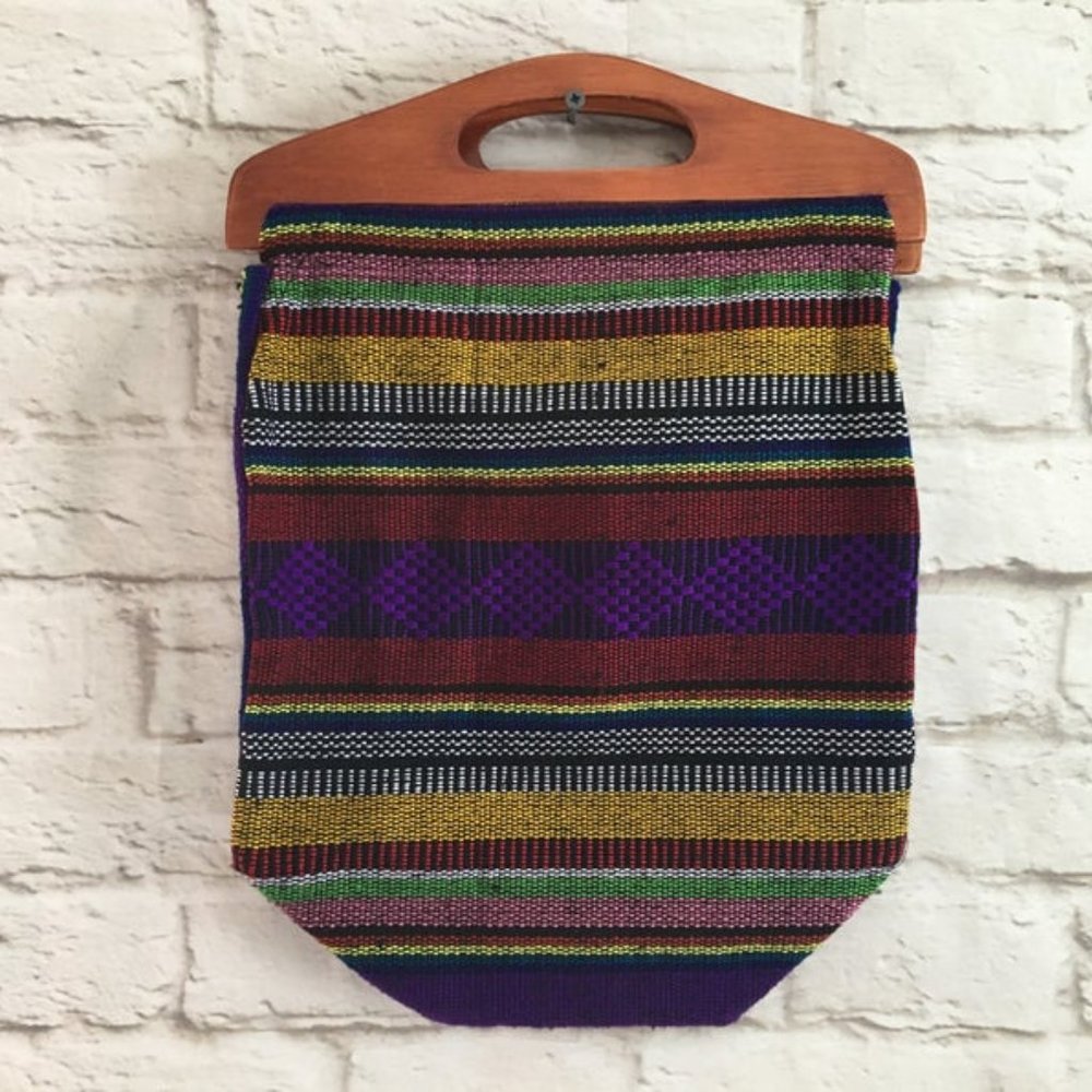 Handmade Woven Mexican Handbag Purse Tote Bag